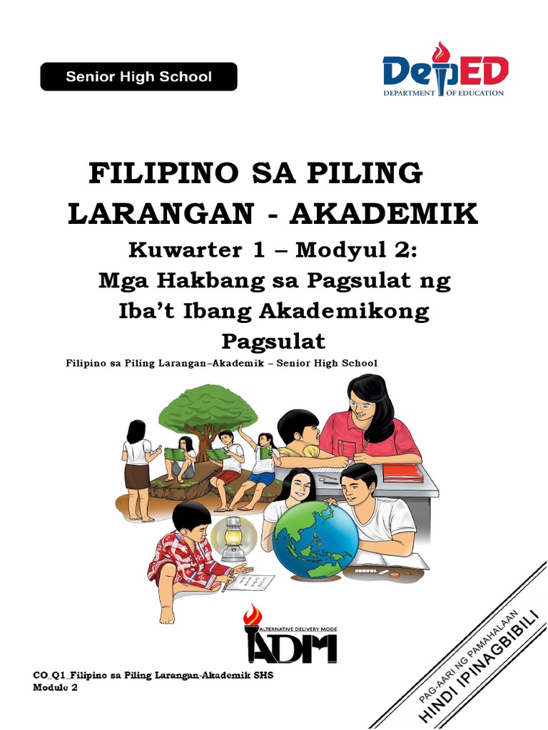 Q1 - Module 2 - FILIPINO SA PILING LARANGAN AKADEMIK | PDF