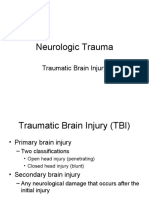 Neurologic Trauma: Traumatic Brain Injury