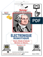 ELECTRONIQUE ROBOTIQUE - COURS - ETUDE ET CALCULS - TOME N°2 - 88 PG