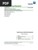 Saudi Aramco Coating Standards Guide | PDF | Pipe (Fluid Conveyance ...