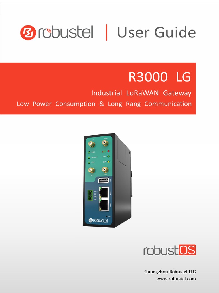 Robustel RT Ug r3000-Lg v.1.0.9 | PDF | Computer Network | Ip Address