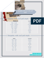 Irregular Sentences in The Past Simple: English Castellano