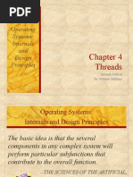 Operating Systems: Internals and Design Principles: Threads