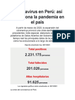 5coronavirus en Perú Así Evoluciona La Pandemia en El País
