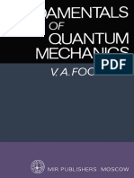 Fock Fundamentals of Quantum Mechanics Mir 1986