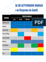 Cronograma de Actividades Diarias