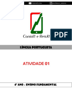 Atividade 01 - Português - 4º Ano (Blog Do Prof. Adonis)