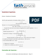 Exercices Quadrature Hyperbole Maths Terminale 200