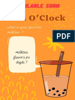 Tea O'Clock: What Is Your Favorite Milktea ?