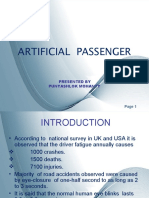 Artificial Passenger: Presented by Punyashlok Mohanty