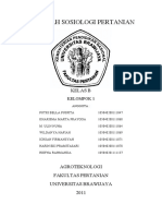 Makalah Sosiologi Pertanian Kelompok 1