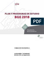 Programa Introducción A La Agronomía - 5o Semestre - BG