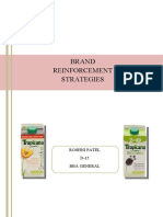 Brand Reinforcement Strategies: Roshni Patel D-15 Bba General