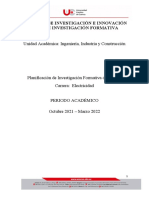 Formato Planificación de Investigación Formativa de Carrera CENTRALES 1