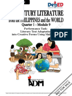 21st-Century-Literature Q1 Module9 Adaptation Final