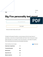 Free Personality Test Find Your Strengths and Talents - Based On Big Five Theory