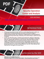 Security Operation Center and Analysis