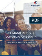 Humanidades III Comunicación Escrita 2021
