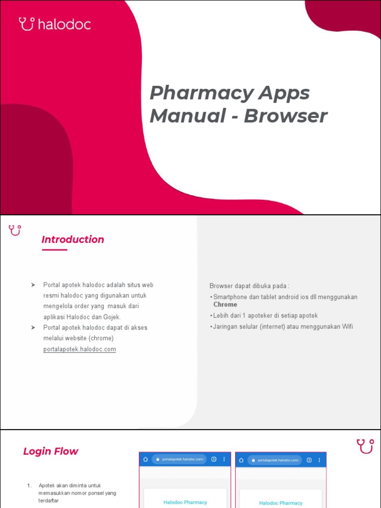 Portal Apotek Halodoc: Panduan Penggunaan | PDF