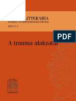 A Trauma Alakzatai Studia Litteraria 201