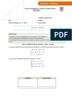 Matemática Proyecto Semana 2 Sistemas de Tres Ecuaciones