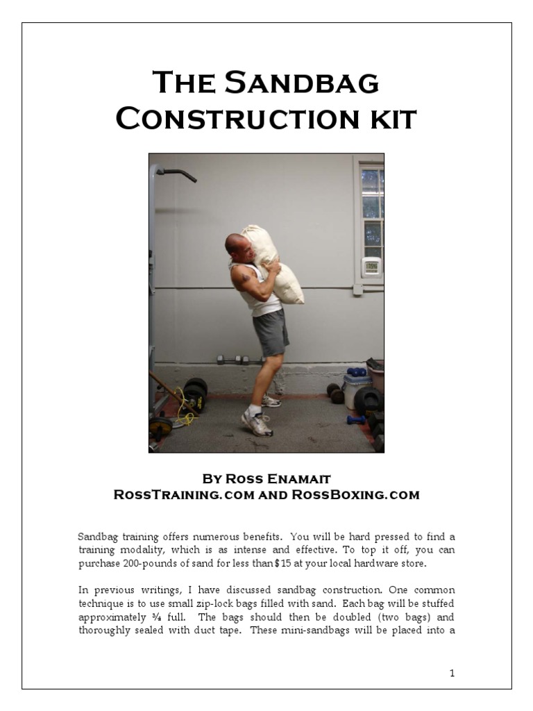 Sandbag Construction Guide by Ross Enamait | PDF | Home & Garden