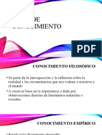 Tipos de Conocimiento