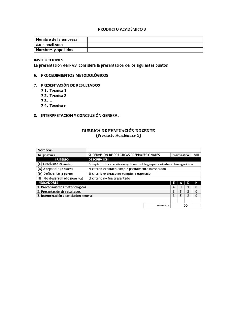PA3 - Formato | PDF