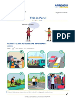 This Is Peru!: Activity 2: My Actions Are Important!