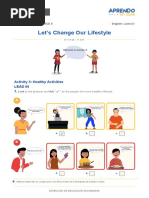 Let's Change Our Lifestyle: Activity 3: Healthy Activities Lead in 1