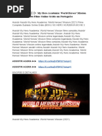 ASSISTIR HD】▷ Boku no Hero Academia: World Heroes' Mission 【2021】 Dublado  Filme Online Grátis em Portuguêse, PDF, Harry Potter