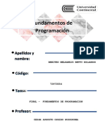 Examen Final Fundamentos de Programacion PDF