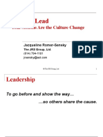 Role of Leadership in Organizational Culture Change Final.jacqui Romer-sensky