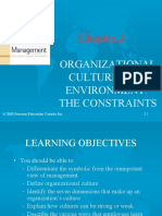 Organizational Culture and Environment: The Constraints: © 2003 Pearson Education Canada Inc