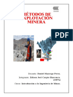 Lineas de Carrera de La Ingeniería de Minas.