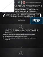 Theory 1 - Theory of Structures 1: Module 4: Analysis of Statically Determinate Beams & Frames