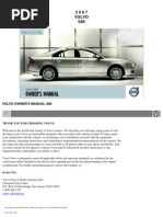 Volvo s80 Owners Manual 2007