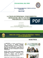 La trata de personas en el Perú: conocimientos básicos, incidencia y funciones de la DIRCTPTIM