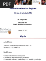 Internal Combustion Engines: Cycle Analysis (L03)