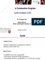 Internal Combustion Engines: Cycle Analysis (L03)