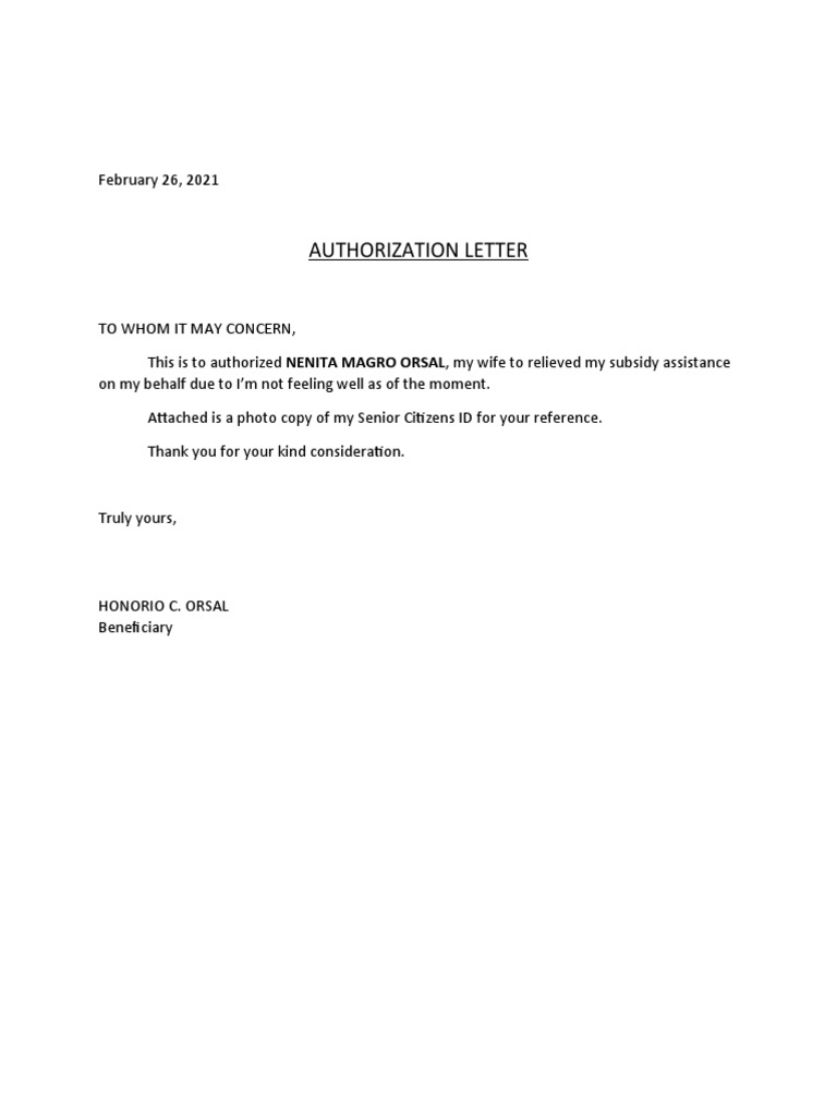 Authorization | PDF