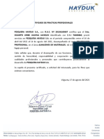 Certificado de Trabajo