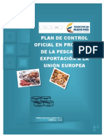 Plan de Control Oficial en Productos de La Pesca para Exportación A La Unión Europea