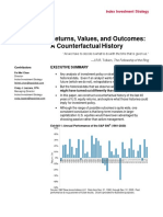 Returns, Values, and Outcomes: A Counterfactual History: Executive Summary