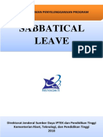 Program Sabbatical Leave 2018