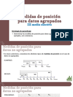 Medidas de Posición para Datos Agrupados