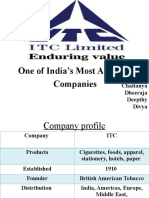 One of India's Most Admired Companies: By, Chaitanya Dheeraja Deepthy Divya