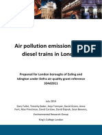 KCL Air Pollution Emissions From Diesel Trains in London