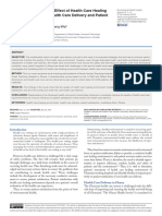 Modelling The Mediating Effect of Health Care Healing Environment On Core Health Care Delivery and Patient Satisfaction in Ghana