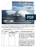 Indian Coast Guard Assistant Commandant Recruitment 2021: February 02/2022 Batch Notification Released